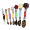 Magnetic Measuring Spoons Set,  Sided, Stainless Steel, Fits In  Jars