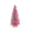 Decorazione da tavolo Piccolo albero di pino Neve Gelo Colorato Ago di pino in polvere Mini albero di Natale