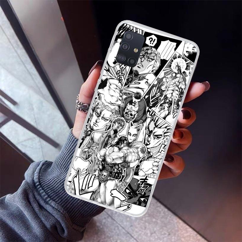 JoJo Kira Yoshikage Killer Queen Phone Case For Samsung Galaxy A12 A52S A42 A32 A22 A51 A50 Note 20 Ultra 10 S10 Plus A71 A70 A3