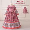 Flower Girl Princess Dress For Weddings Summer Kid Formal Bow Long Gown For School Evening Party Children New Year Cloth