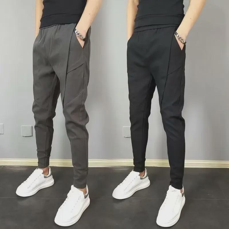Men's Slim Korean-Style Nine-Point Summer Leggings