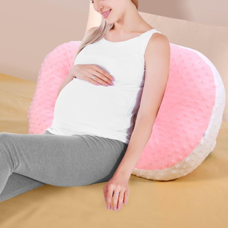 Pregnancy Pillow Belly Back Support Maternity Cradle Satin  U Shape Cool Side Sleeper for All Trimesters