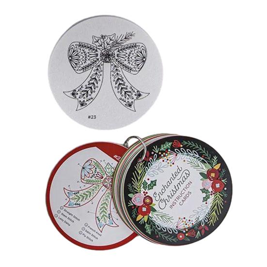 Kerst Herinnering Borduurpakket Kerst Handwerk DIY Set Complete Knutselset met Garen Instructies Handgemaakt Vakantiecadeau voor Familie Vrienden