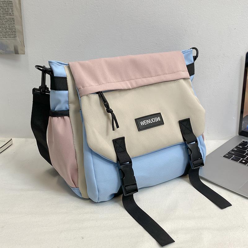 

Summer Women s Bags for Women s New Contrasting Color Postman Bag Commuting Bags Small Shoulder Bags One-shoulder Crossbody Bags