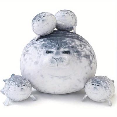 Kawaii Seal Family Plush Toys Soft Stuffed Animals Seal Pillow Stuffed Toy Home Decor CuddlyGifts For Friends Birthday Gifts