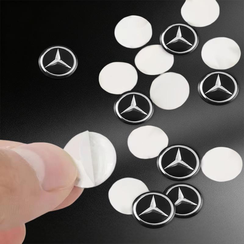 Car Key Shell Sticker Car Key Remote Fob Decal For Mercedes Benz AMG A C E S Class W203 W220 W206 W205 W211 C260 Car Accessories OQ1
