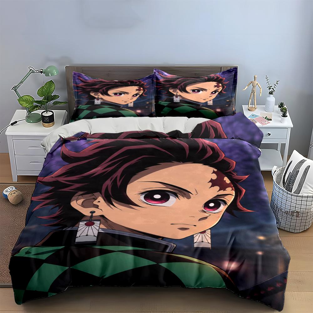 Anime Character Bedding Set Bedding Set (1 Duvet Cover, 2 Pillowcases, Duvet Not Included)