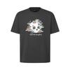 Hydrogen Uniskull And Flower Graphic T-Shirt