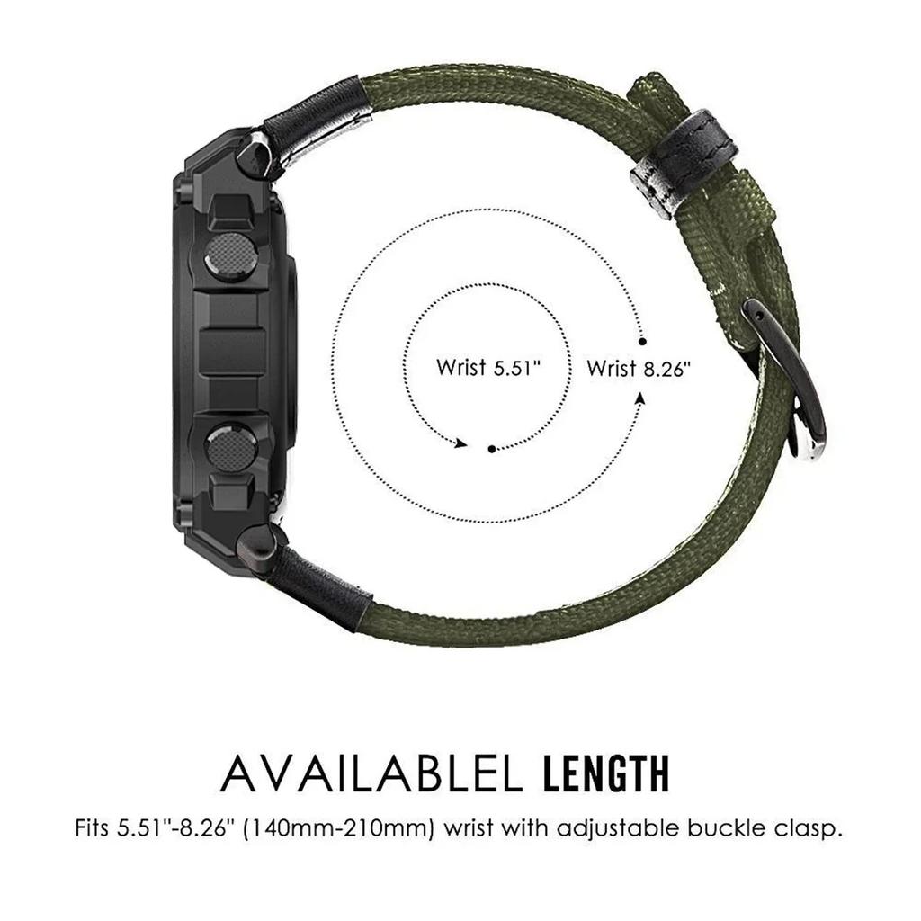 Bracciale in nylon per Huami Amazfit T-Rex 3 Cinturino da polso Cinturini per smartwatch Per Amazfit T-Rex 2 T-Rex Pro T-Rex Ultra Cinturino di ricambio correa