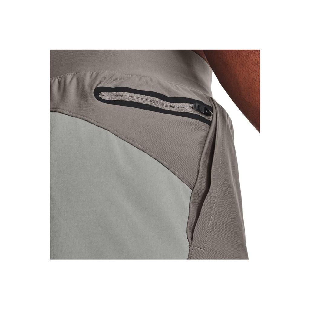 Under Armour Unstoppable Hybrid Color Block Mid-Rise Slim Fit Sports Shorts Men shorts Light-Gray 1373780-294