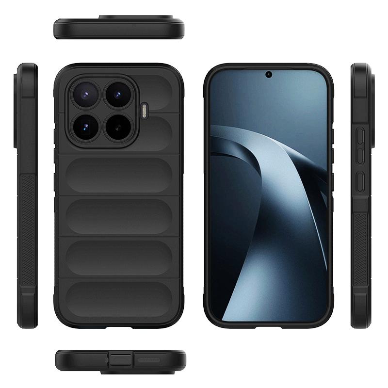 KEYSION Heavy Duty Shockproof Matte Phone Case for Xiaomi 17T Pro 5G Anti-skid Soft Silicone Phone Back Cover for Xiaomi 17T 5G