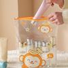 10PCS Storage Bag Transparent Zippered Storage Bag with Writing Label Area Moisture Resistant Organization Bag for Home Travel Packing
