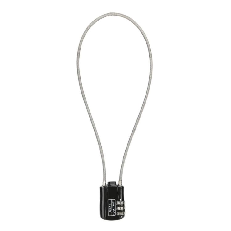 Combination Passwords Lock Bicycles Code Lock, Bikes Helmets Wire Lock Kids Bikes Helmets Cable Lock for Cycling Helmets 1 чёрный