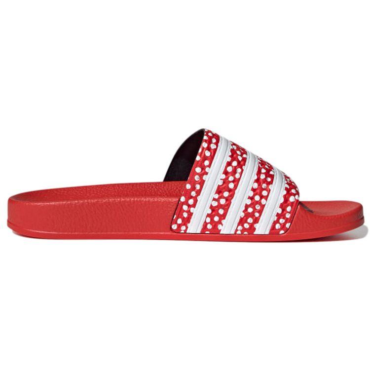 Adidas  Adilette Slide Polka - Vivid Red Women Sneakers Cloud-White FX5921