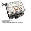 Wooden Mechanical Box Storage Box with Gears Interactive Jewelry Box for Rings Bracelets Mechanical Enthusiasts Gift
