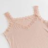 Summer Lace Vest Ribbed Modal Women's Inner Camisole Top Sleeveless High Stretch Oversized for Outerwear