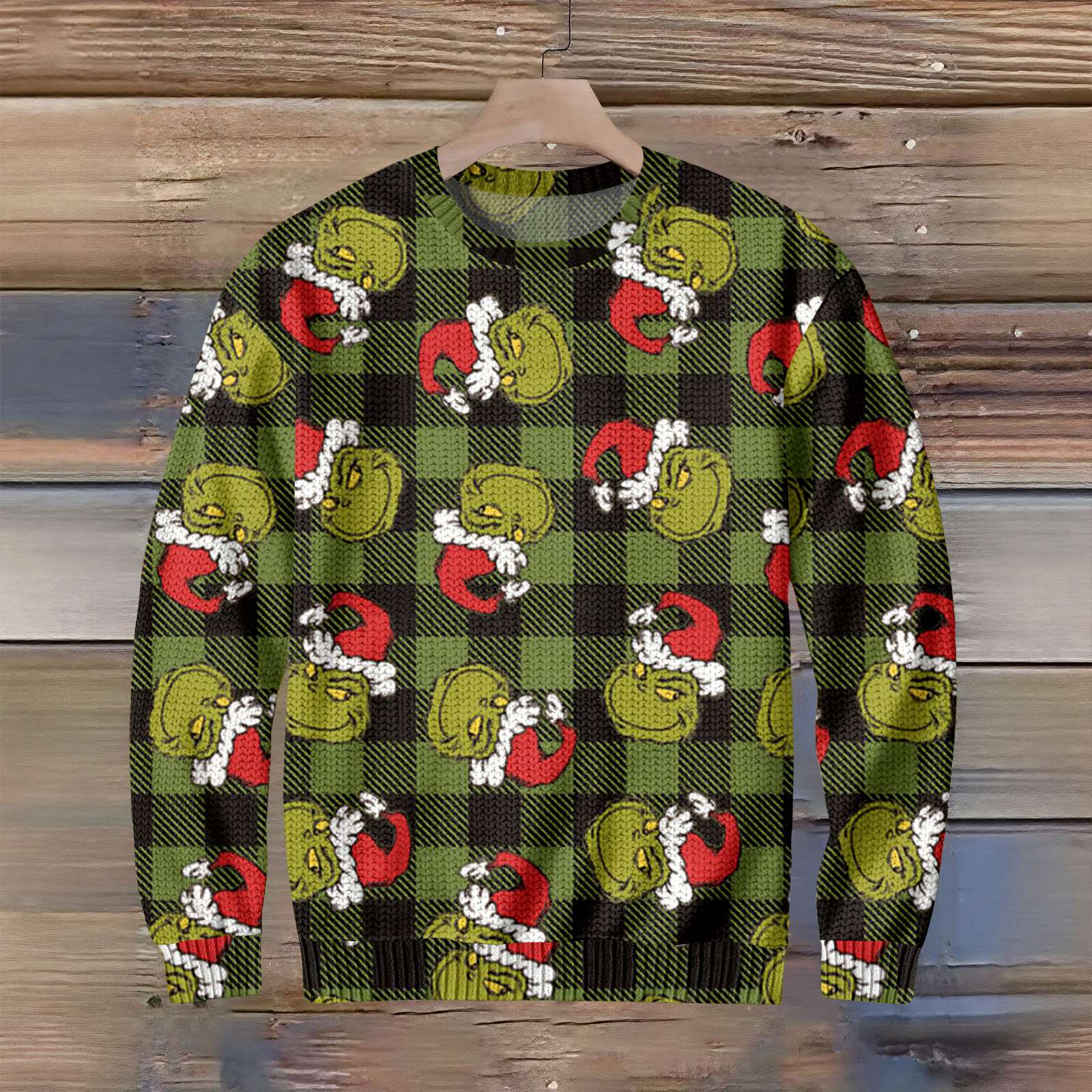 

Рождественский мужской повседневный свитер с принтом M