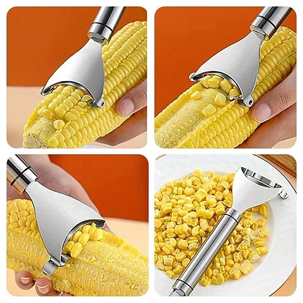 Corn Peeler Corn On The Cob Remover Manually Operated Corn Kernel Stripper Handle Easy To Clean Corn Stripping Shovel