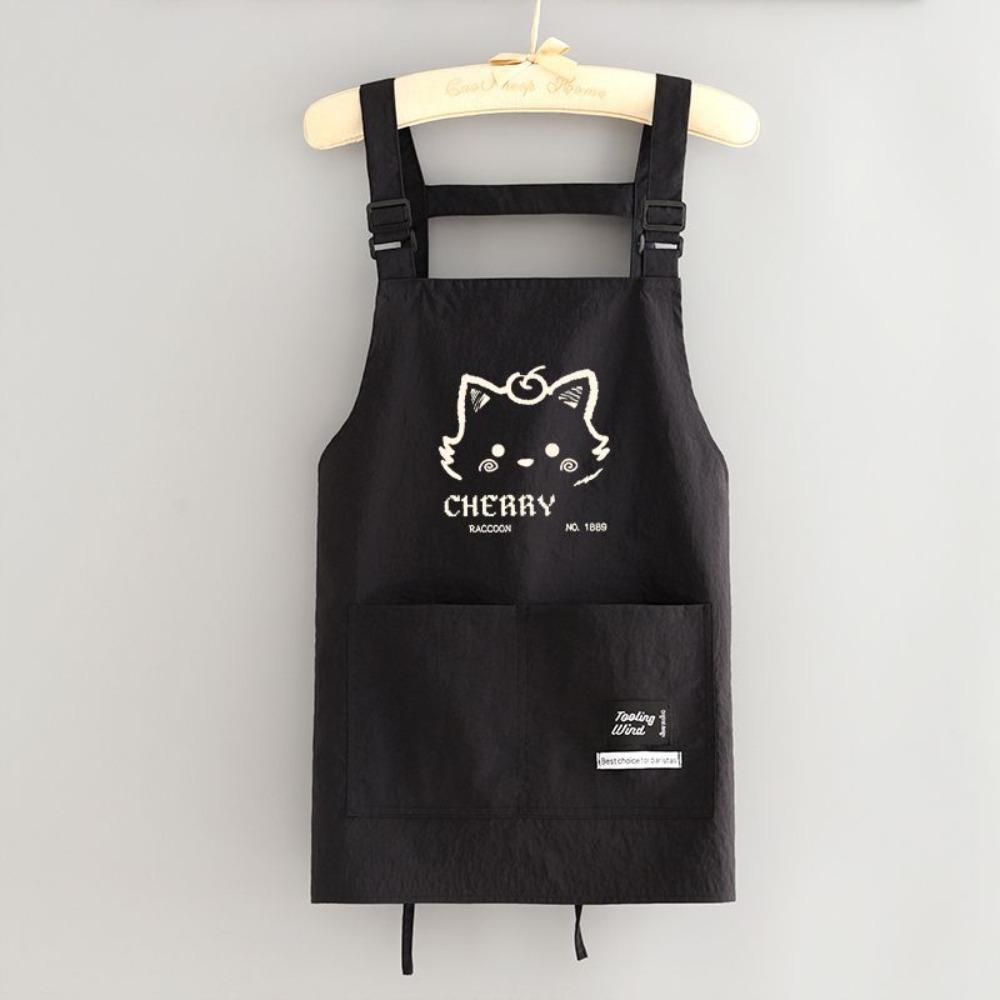 Anti-fouling Chef Apron Waterproof Cooking Baking Bibs Portable Kitchen Apron  for Home Kitchen