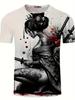 Japanse Geisha 3D Print Heren Lichtgewicht Ademend T-shirt Straat Trend Modekleding Casual Sport Top Vochtregulerend