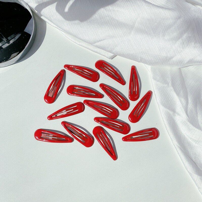 

Y2g Sexy Five-Pointed Star Hairpin Easiest for Match Silver BB Clip Hair Clip Fashion Hair Clips Hair Accessories Side Fringe Clip Water Drop Red 15 Pcs