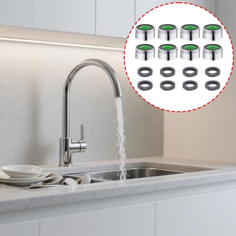 Starker Wasserhahnfilter Belüfterkopf Wassersparendes Design Universeller Messing-Belüftereinsatz Schnellbefestigung für Wasserhähne