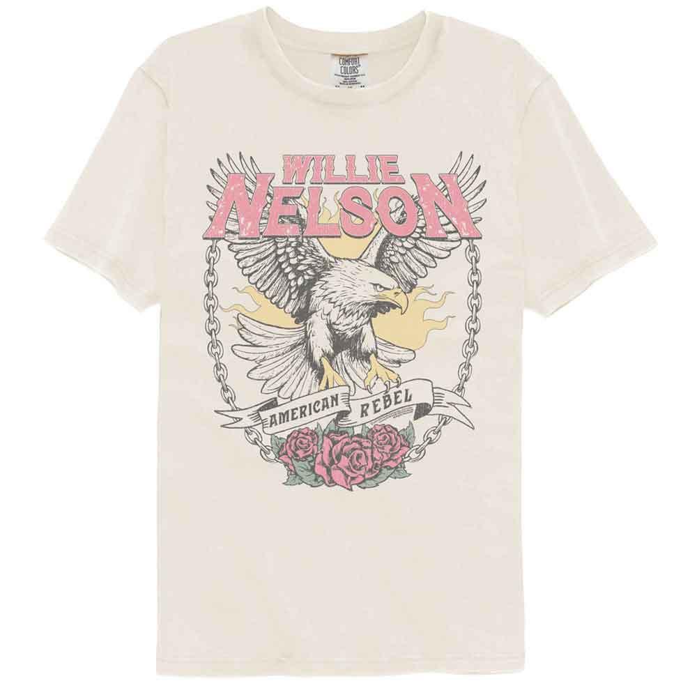 Willie Nelson Eagle American Rebel Ivory Comfort Colors Music Shirt