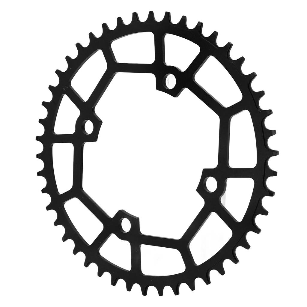 Disco Corona 104BCD per Mountain Bike 46T Riduce Frizione e Rumore Lega di Alluminio Corona per Bici da Montagna Nero