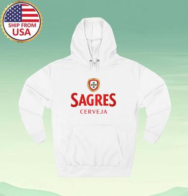 Sagres Bière Homme#039;T-shirt Unisexe Blanc Tailles S à 3XL