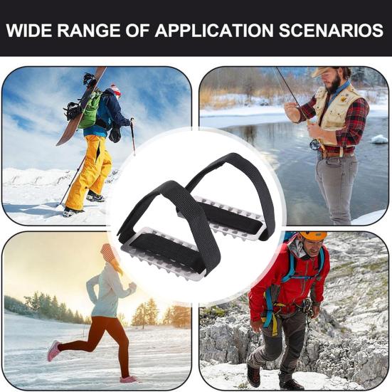 2/4/6 tk Jäänaelad Kingad Kassid 26 terasest naastuga Reguleeritav nupp Talvine välijalutamine Jää Lumi Veojõu Gripid Libisemiskindlad Kingad Saapad Naastud