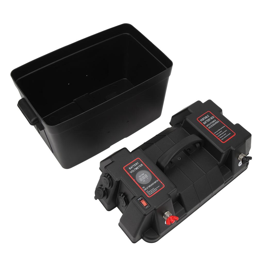 Trolling Motor Akü Kutusu Akıllı 12V Tekne Deniz Aküsü Güç Merkezi Karavan Van SUV ATV Kamp için