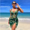 Women 2 Pieces Bikini Sexy High Waist  Bathing Suit Beach Swimwear Female Summer Swimsuit