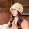 Knitted Hat Women's Winter Wool Hat Autumn and Winter Versatile Winter Warm Knitted Hat Women