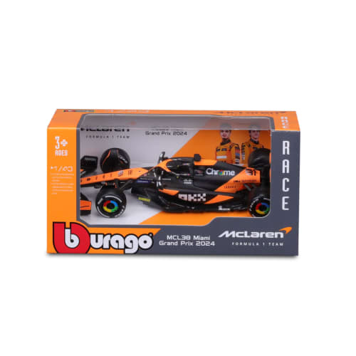 Bburago 2024 Model 1/43 Scale F1 McLaren MCL38 #81 Oscar Piastri / Race Sports Car Diecast Model Car 18-38214 (#81)