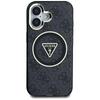 Etui Guess Iml Metal Glitter 4G Circle   Triangle Magsafe Do Iphone 16 Czarny
