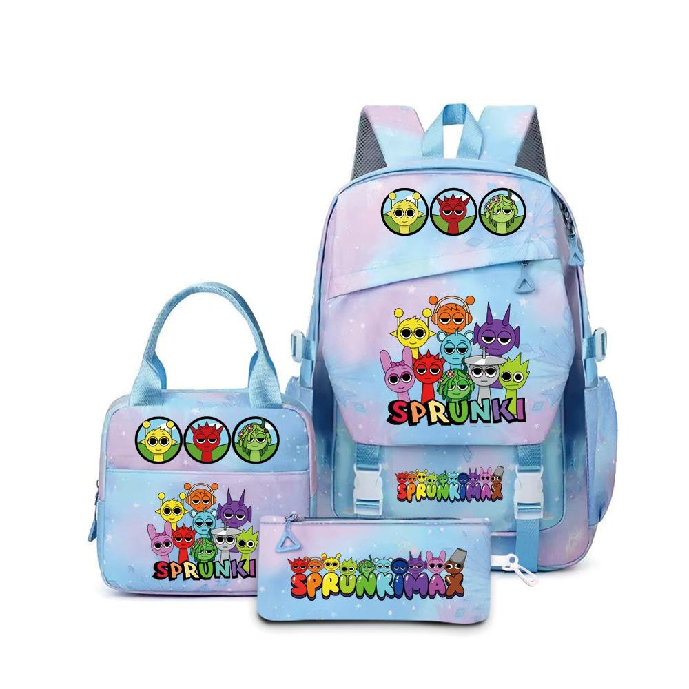 Rhythm Box Backpack Student School Bag Middle College Student Simple Outdoor Travel Backpack D