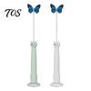 Interactive Wand for Cats Electric Butterfly Cat Wand, Rechargeable Toy, 360 Spinning Self-Play Portable Pet Entertainment Products with 2 Modes,