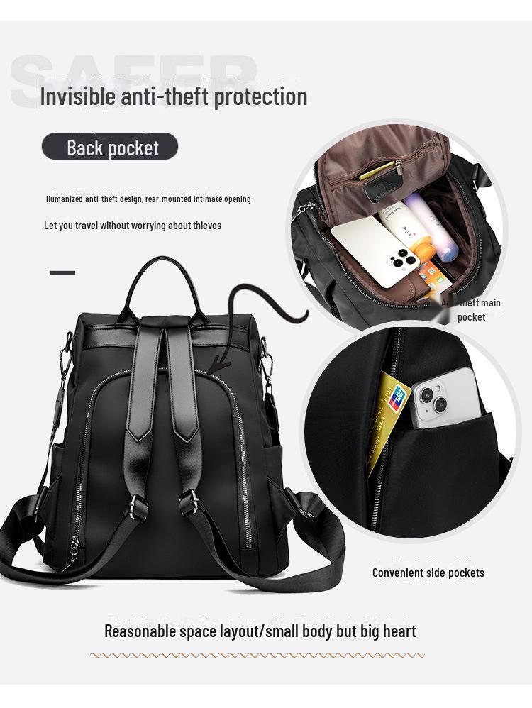 2024 Trendy Large-Capacity Anti-Theft Oxford Cloth Backpack for Women