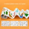 Children's Drawing Roll Sticky Color Filling Paper Graffiti Scroll Coloring Paper Roll for Kids DIY Painting Educational Toys