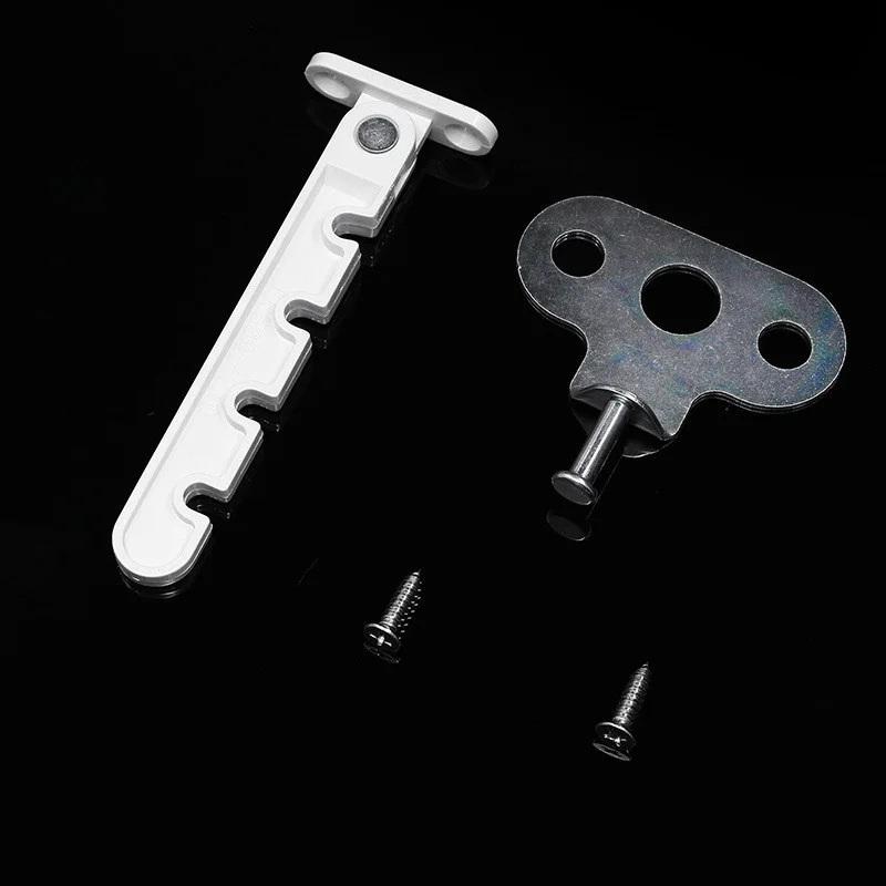  Inner Window Limiter Latch Position Stopper Casement Wind Brace Home Security Door Windows Sash Lock Child Safety Protection
