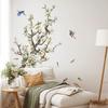Chinese Style Tree Branch Bird Butterfly Wall Stickers Living Room Background Decoration Wallpaper Home Decor Art Decals Sticker