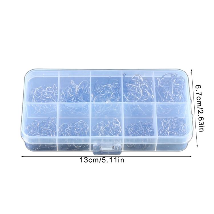 400pcs Carbon Steel Barbed Fishing Hook Eyed Sea Fish Hook Replacement Circles Hook Carp Fishing Tackle Easy to Use