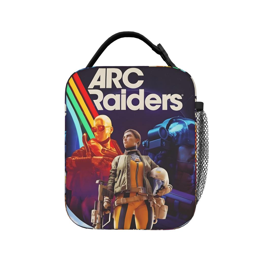 ARC Raiders Futuristic Sci-Fi Game Insulated Lunch Bag Thermal Bag Reusable,Lunch Container  Leakproof Tote Lunch Box