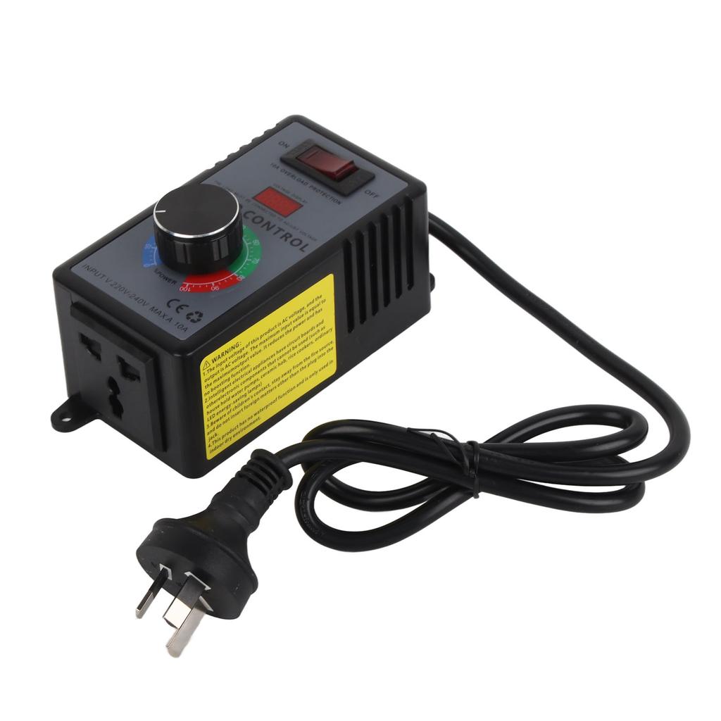 Motor Speed Controller 0? Output Variable Fan Speed Regulator with Overload Protection