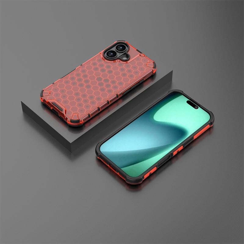 For iPhone 17 Case iPhone 17 Cover Honeycomb Style Bumper Shield Protective Back Phone Cases For iPhone 17 Air Pro Max Funda