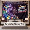 Muzică (112) Temă Tapiserie Personalizată Nume Personalizat Text Tapiserie de Agățat pe Perete Decorațiune Fundal Casă