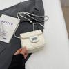 Rhombus chain bag women's spring summer new fashion niche shoulder messenger bag small square bag