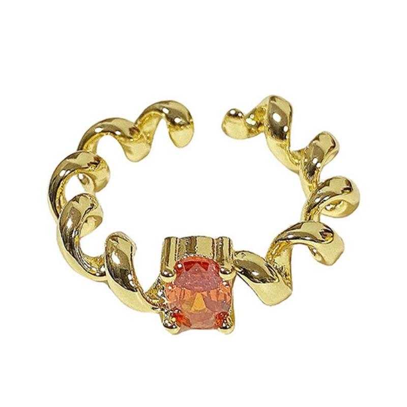 Stylish Vintage Styles Wheat Designs Open Rings for Women Adjustable Sturdy Alloy Gold Color Jewelry Statement Pieces