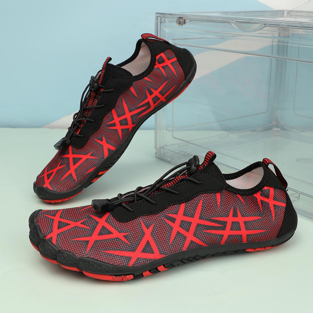 

Весенняя и летняя обувь для отдыха на открытом воздухе, мужская и женская обувь для плавания, дайвинга, снорклинга, забродная обувь, мягкая подошва, гребля, пара, ручей 45 красный