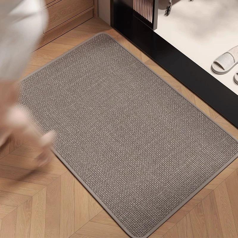 Premium Diatom Mud Anti-Slip Floor Mat - Quick Drying, Dirt-Resistant, and Highly Absorbent for Bathroom, Kitchen, and Entryways.
